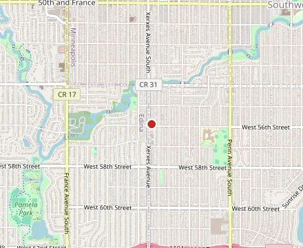 Map showing Pizzeria Lola