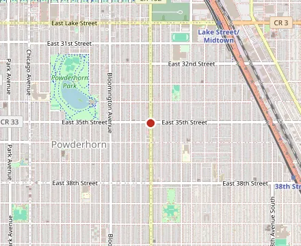 Map showing Matt's Bar and Grill