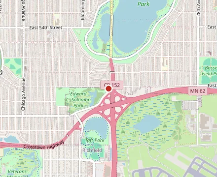 Map showing 5-8 Club