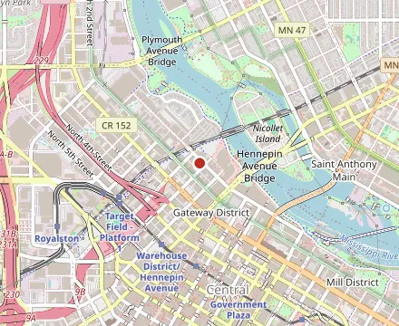 Map showing Spoon and Stable