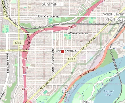 Map showing Mucci's Italian