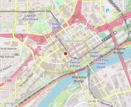Map showing Afro Deli & Grill