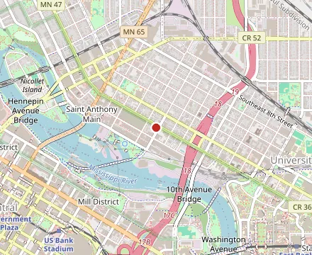 Map showing Alma