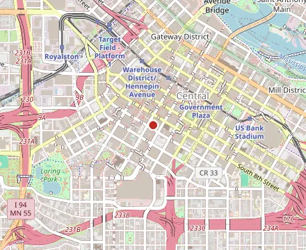 Map showing Manny’s Steakhouse